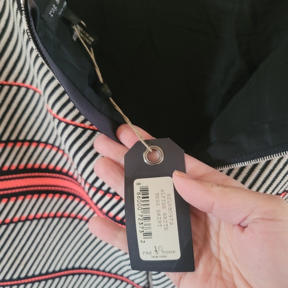 Rag & Bone, Alpine White Bess‎ Skirt, Size 10 - Picture 11 of 16